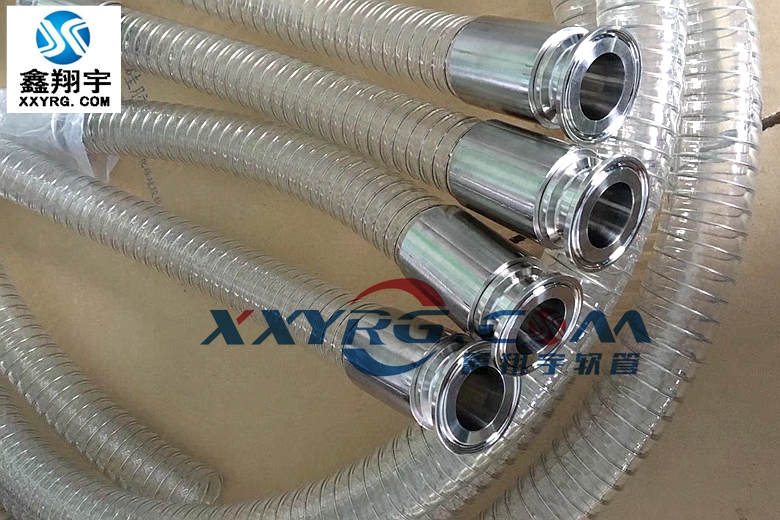 卫生级透明硅胶钢丝软管 卫生级透明硅胶钢丝软管